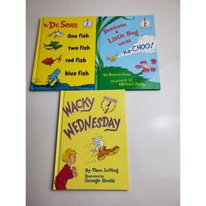 Dr. Seuss Beginner Reading (Easy-Handheld) Lot of 3 Hardcover Children's Books
